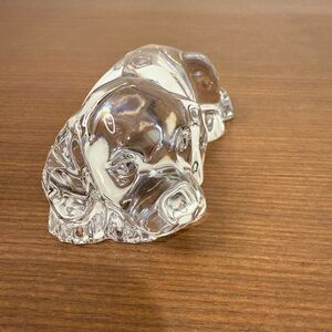 Princess House Lead Crystal PETS Series Dog Paperweight Figurine 4”